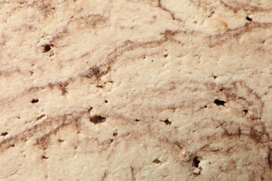 Photo of Tasty chocolate halva as background, closeup view