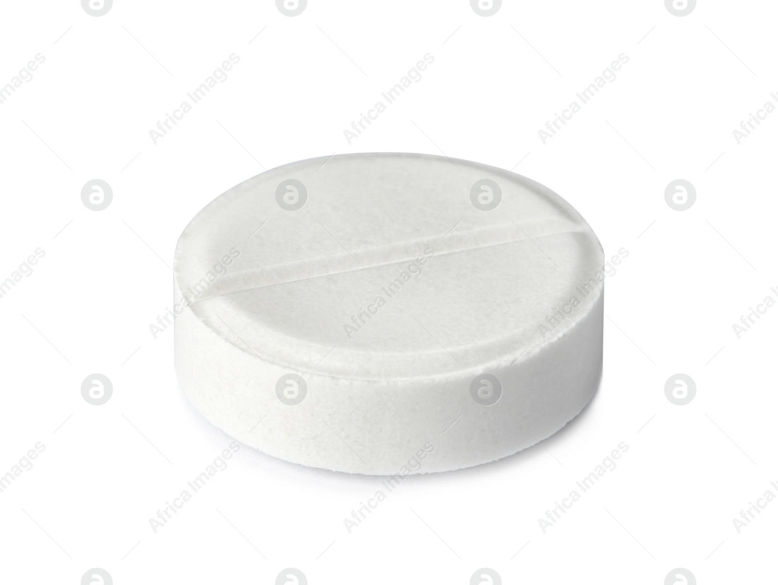 Photo of Pill on white background. Medical care and treatment