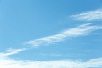 Photo of View of beautiful blue sky with clouds