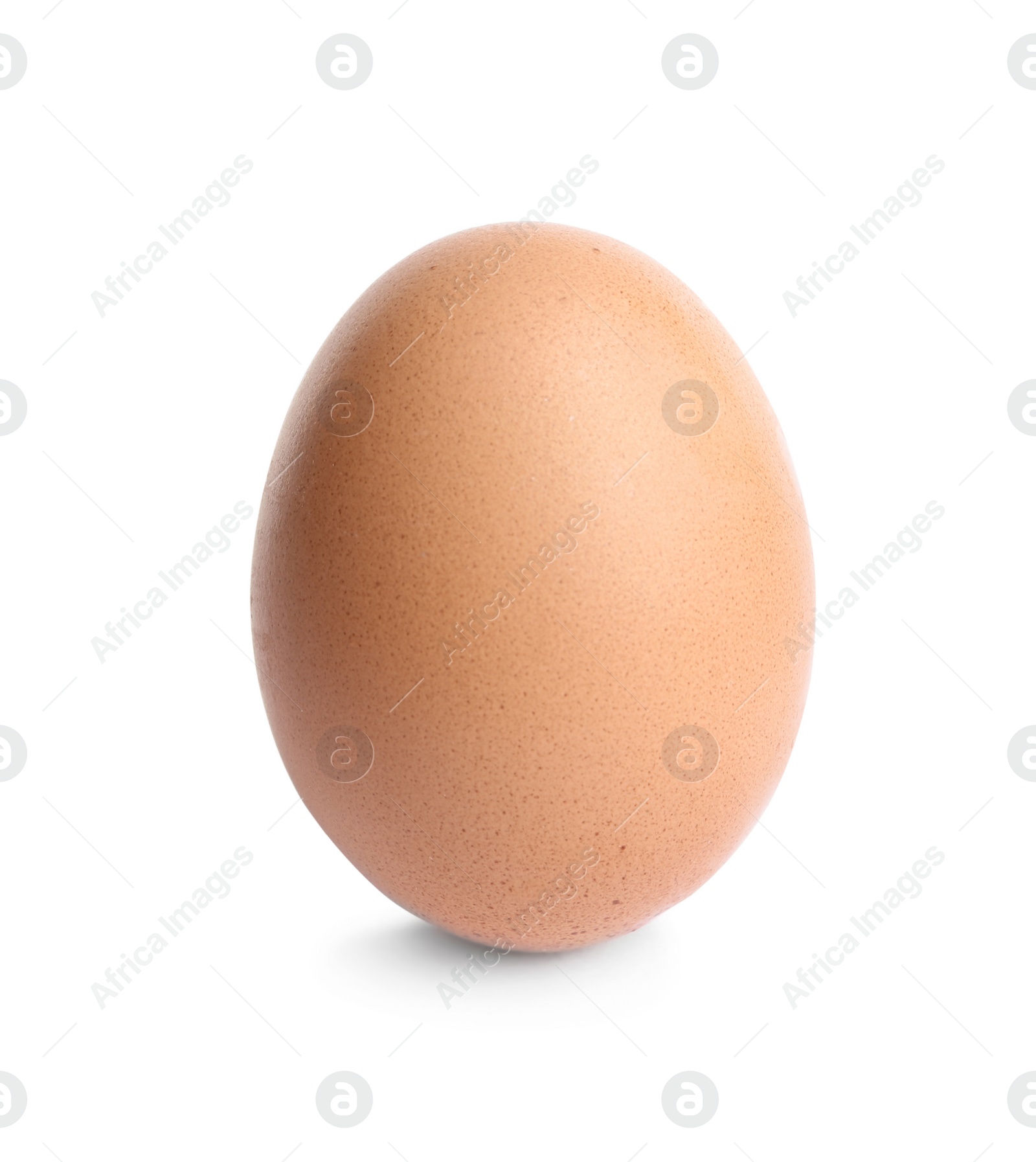 Photo of Fresh brown chicken egg isolated on white