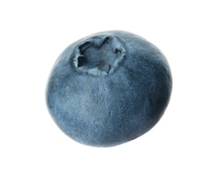 Photo of Whole fresh tasty blueberry on white background