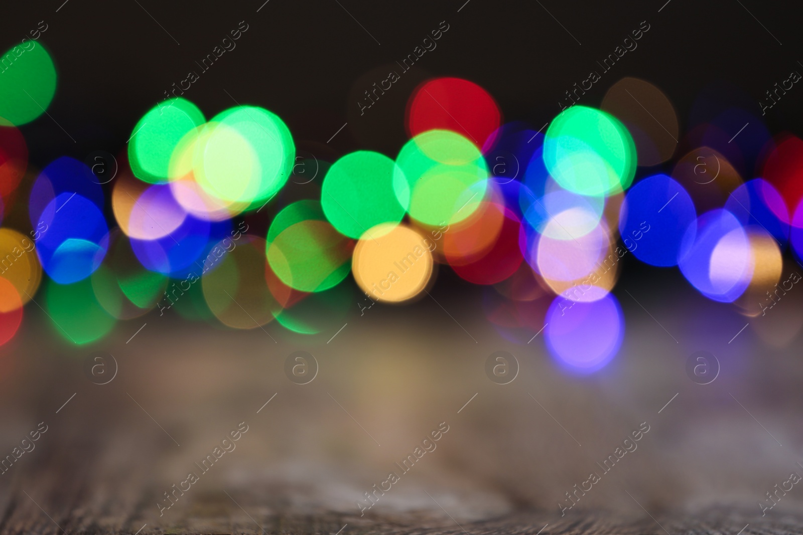 Photo of Beautiful abstract background with blurred colorful Christmas lights