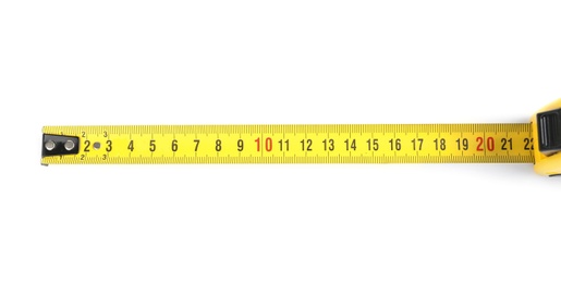 Photo of Tape measure on white background