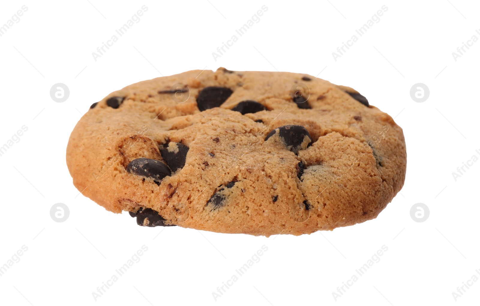 Photo of Delicious chocolate chip cookie isolated on white