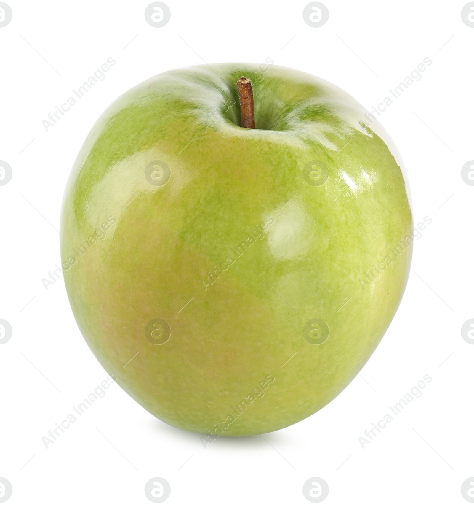 Photo of Fresh juicy green apple isolated on white