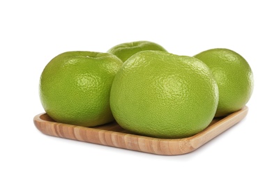 Fresh ripe sweetie fruits on white background