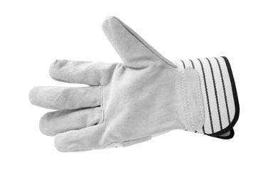 Image of One clean gardening glove isolated on white