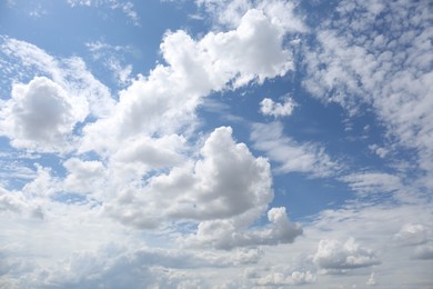 Photo of Picturesque view of blue sky with fluffy clouds