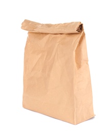 Paper bag isolated on white. Mockup for design