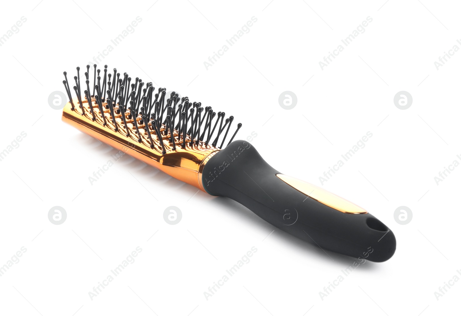 Photo of New vented hair brush isolated on white