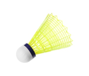 Badminton shuttlecock isolated on white. Sport equipment