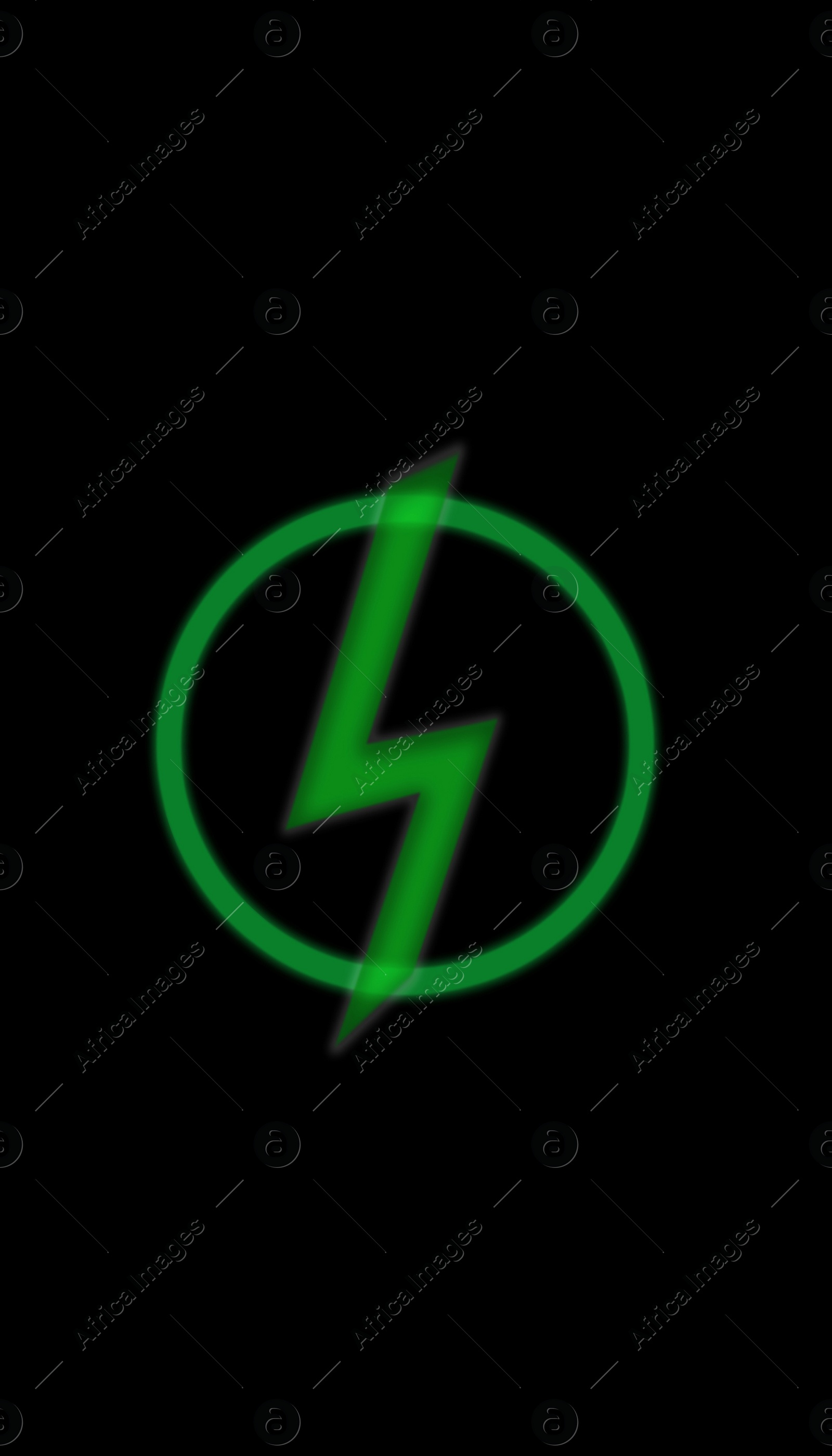 Illustration of Battery charge icon on black background. Illustration