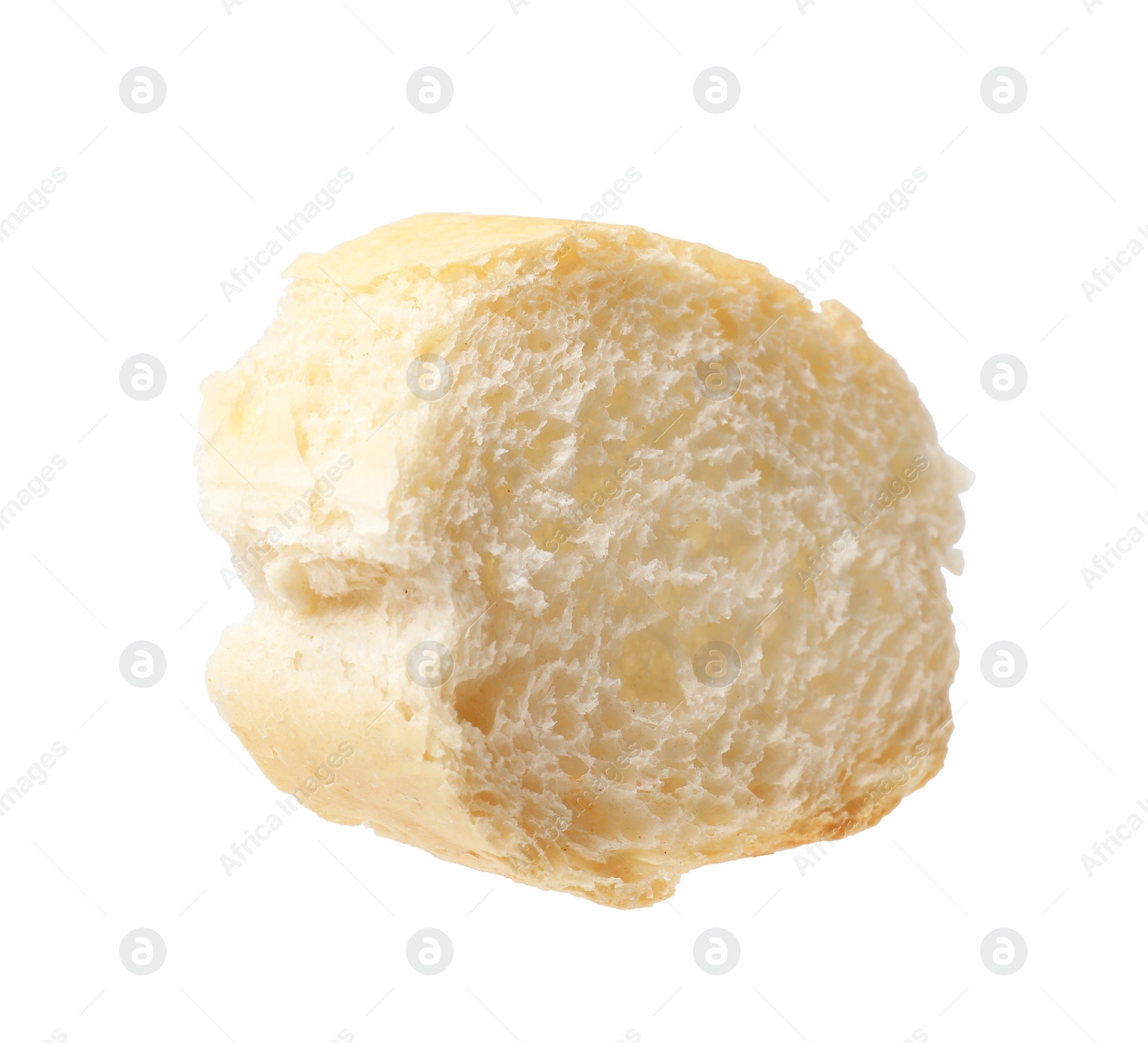Photo of Piece of fresh baguette isolated on white