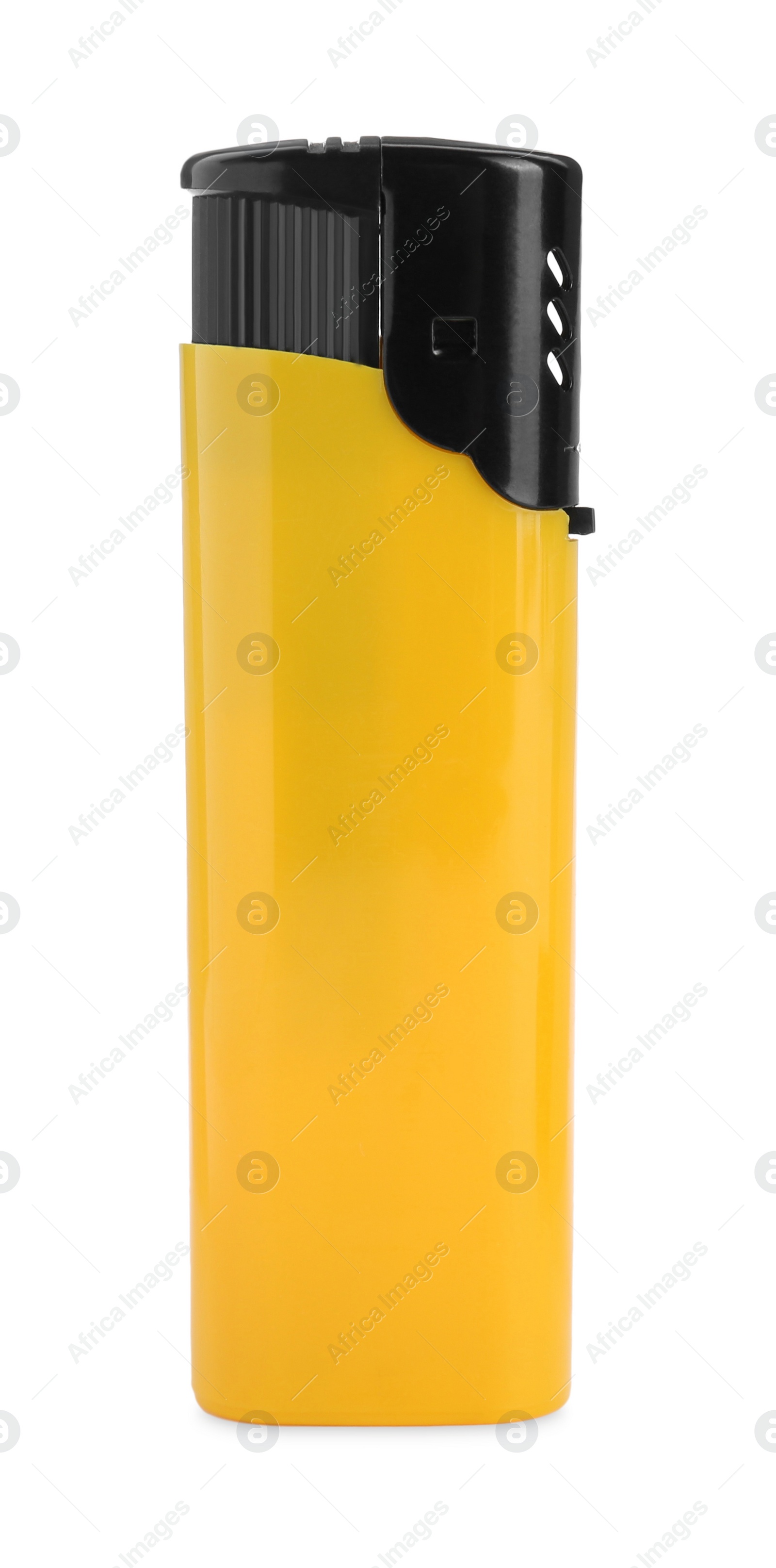 Photo of Stylish small pocket lighter isolated on white