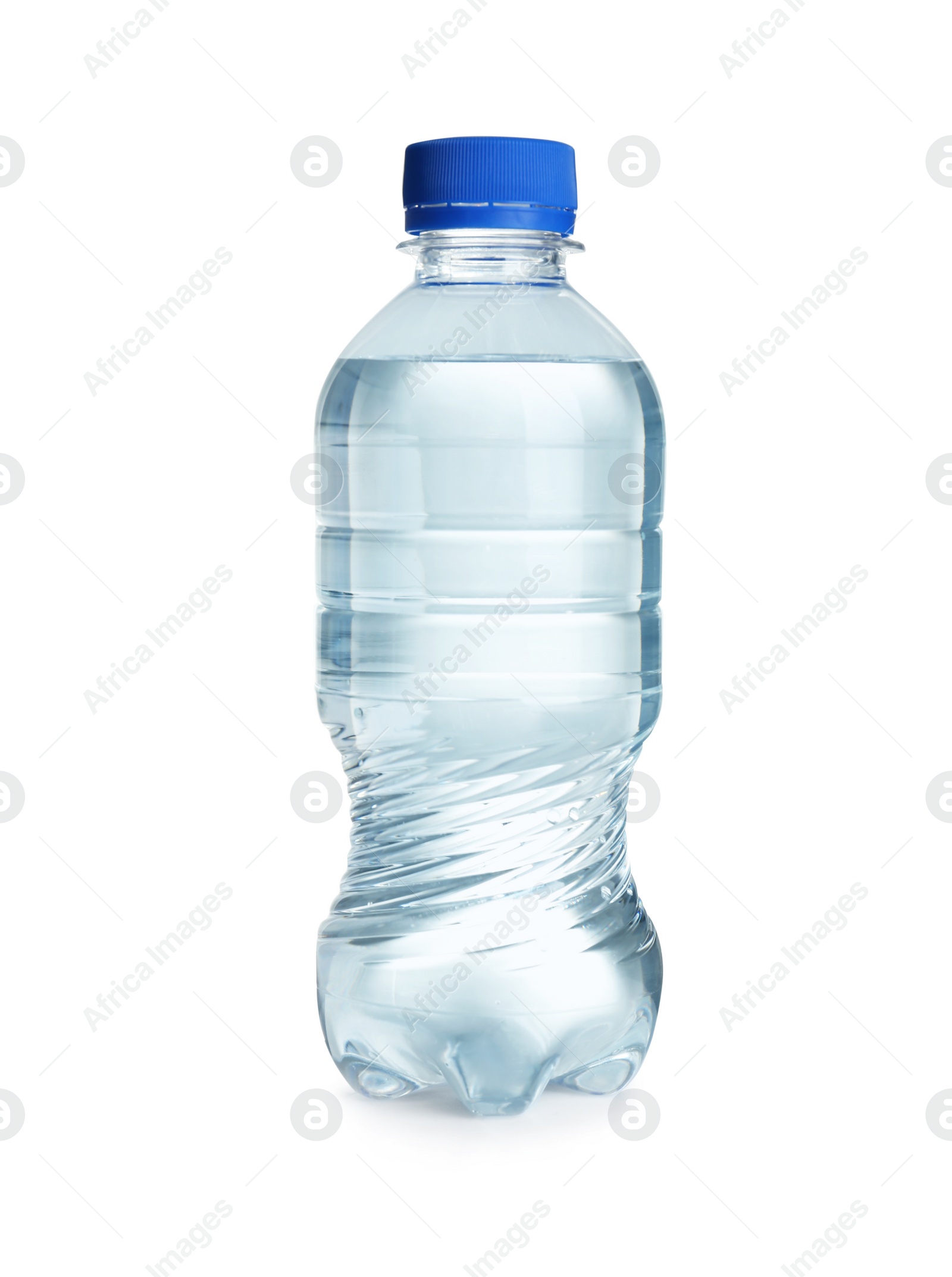 Photo of Bottle of drinking water on white background