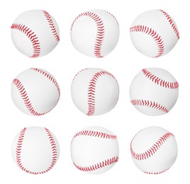 Image of Baseball ball isolated on white, different sides