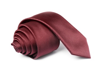 Stylish color male necktie isolated on white