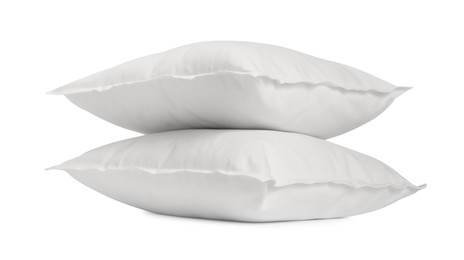 Two new soft pillows isolated on white