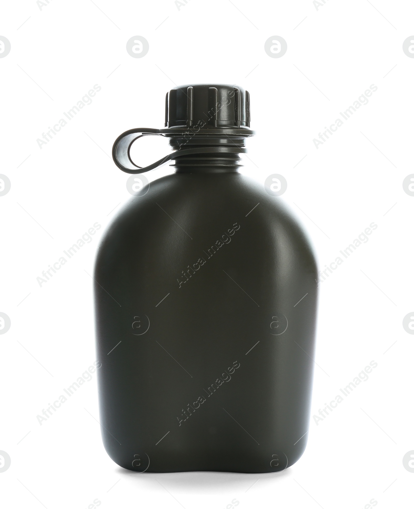 Photo of Military canteen on white background