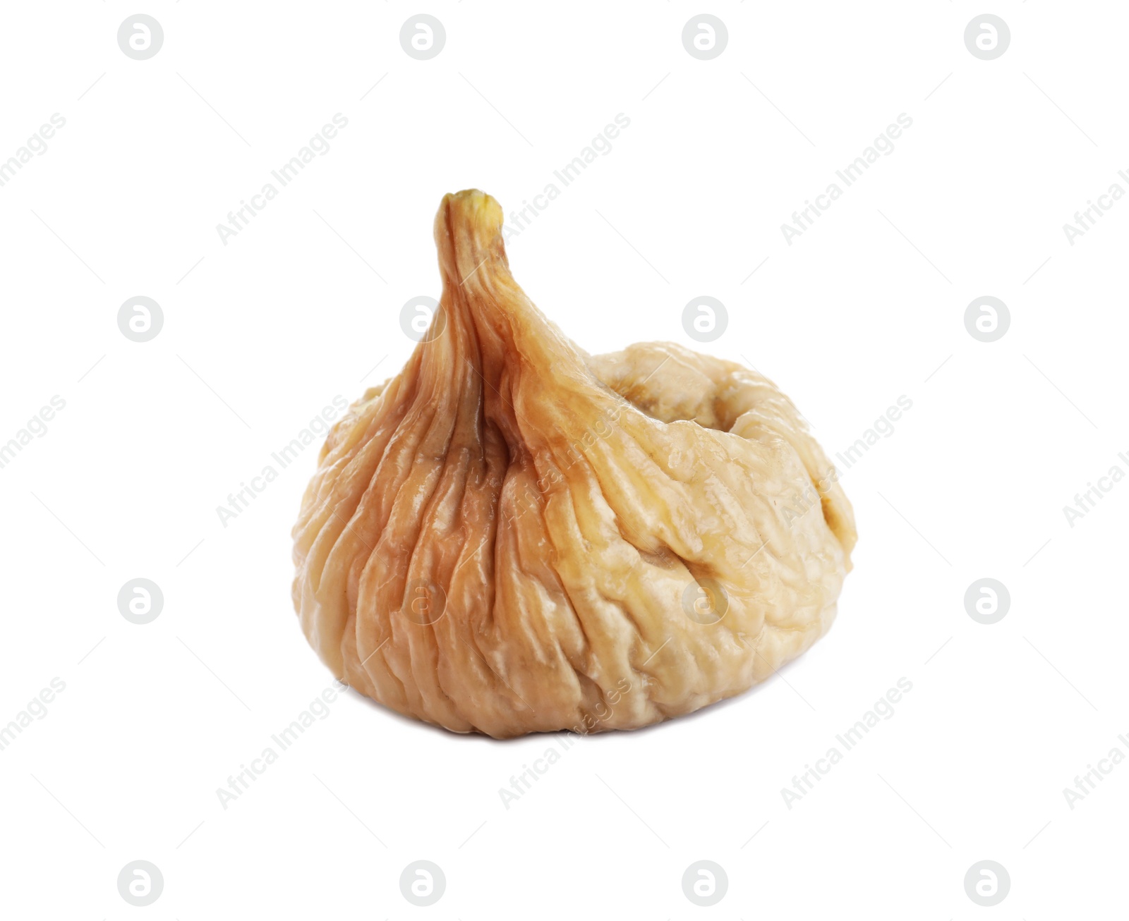 Photo of Tasty dried fig fruit isolated on white