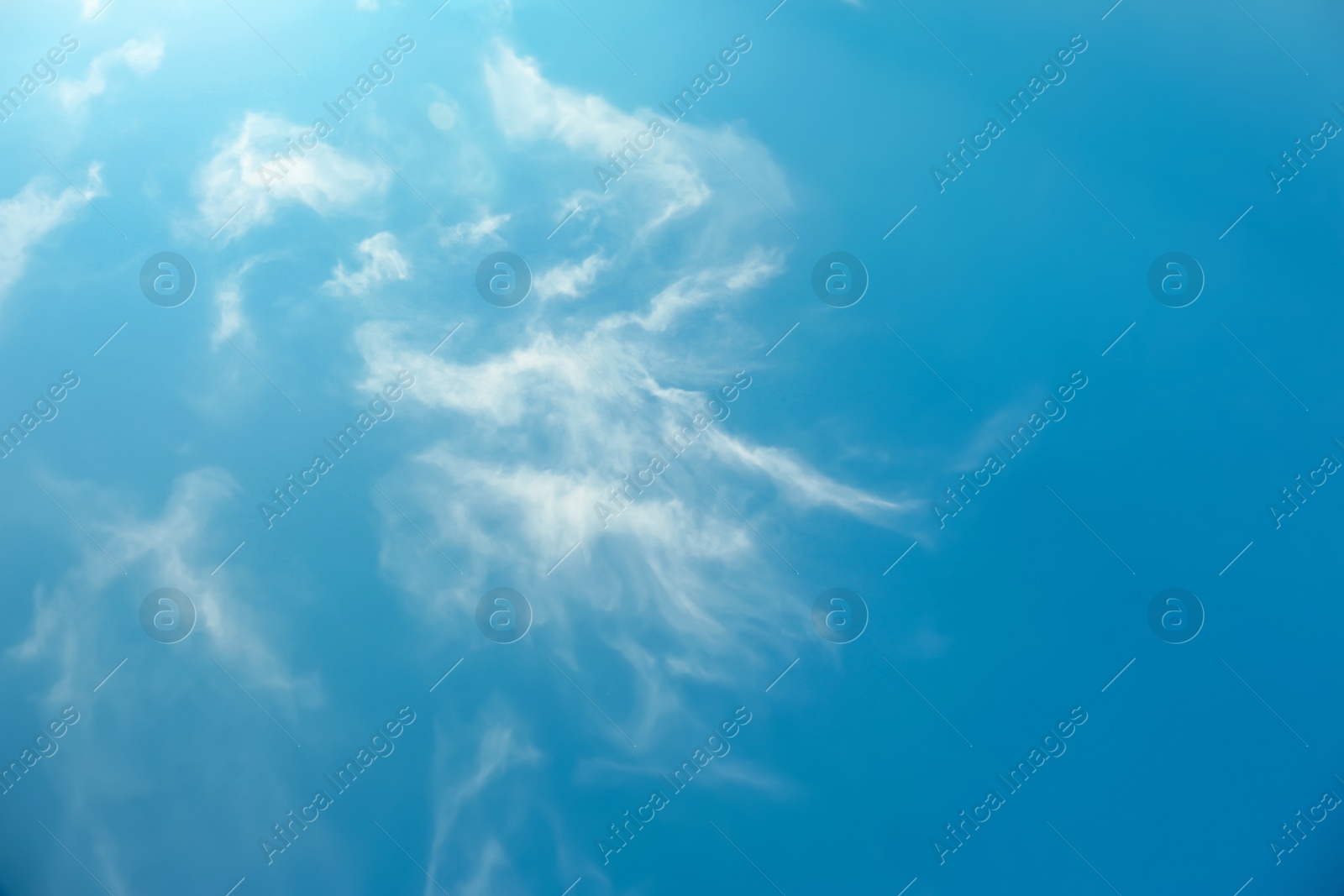 Photo of Picturesque view of beautiful blue sky with clouds