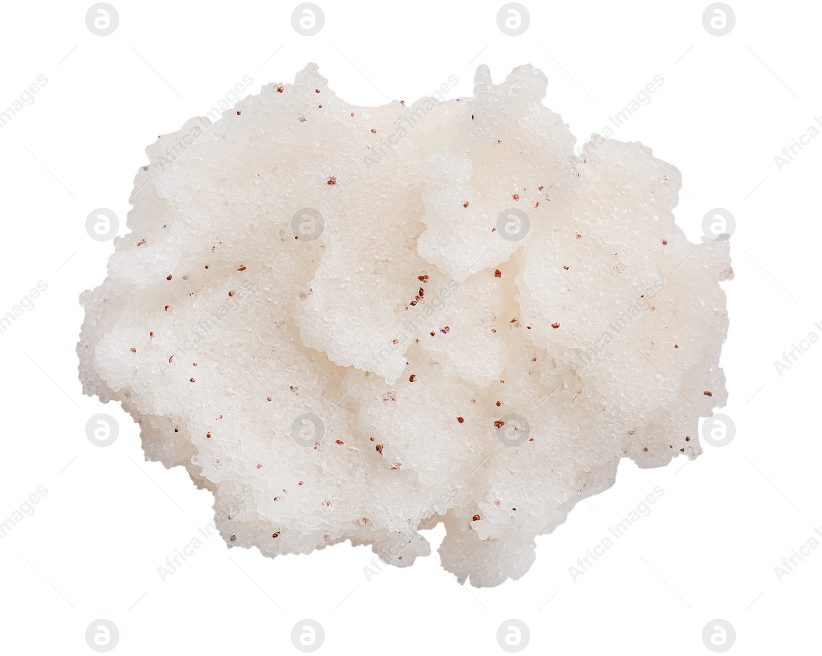 Photo of Sample of scrub on white background, top view