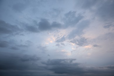 Picturesque view of blue sky with clouds