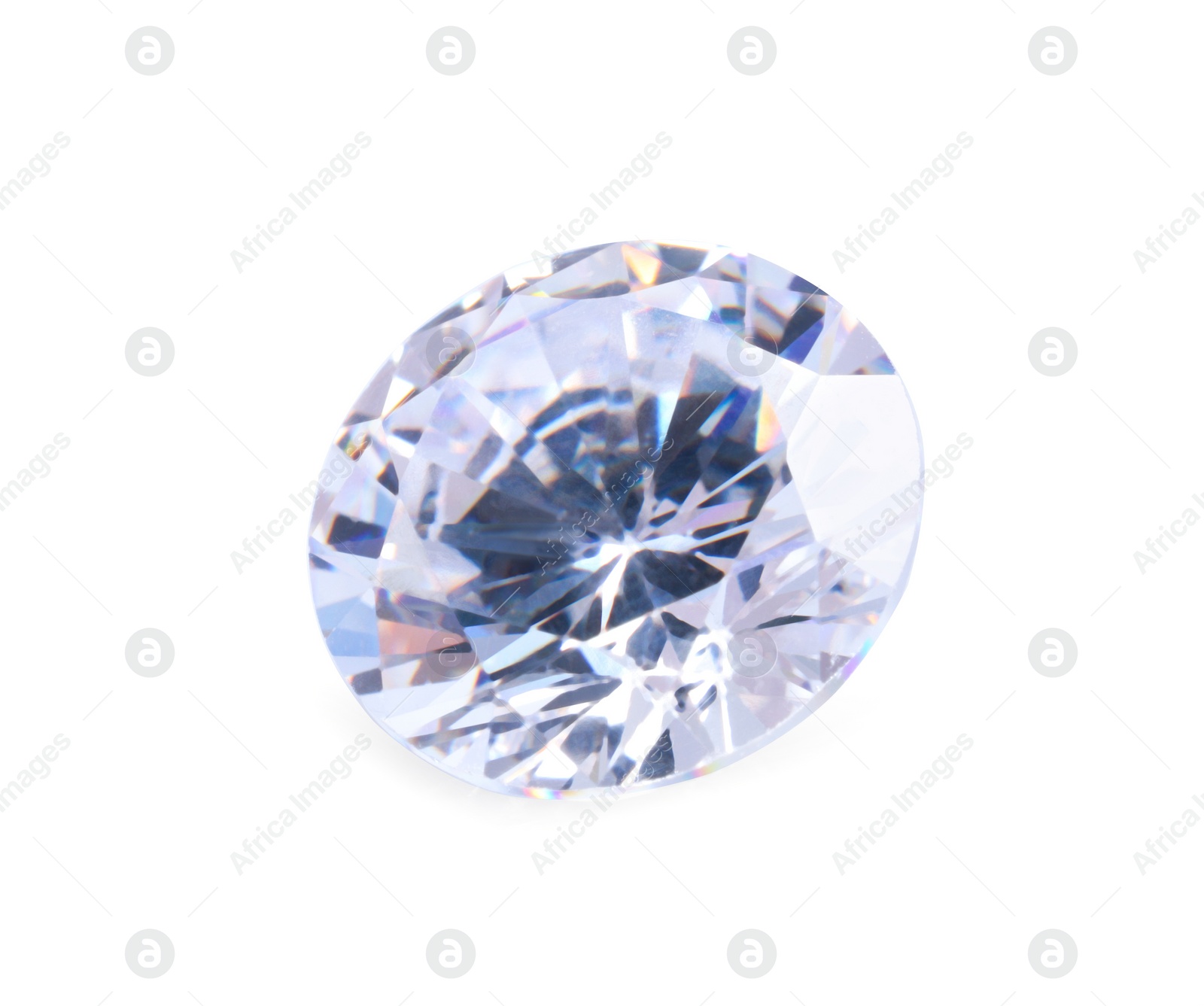 Photo of One beautiful shiny diamond isolated on white