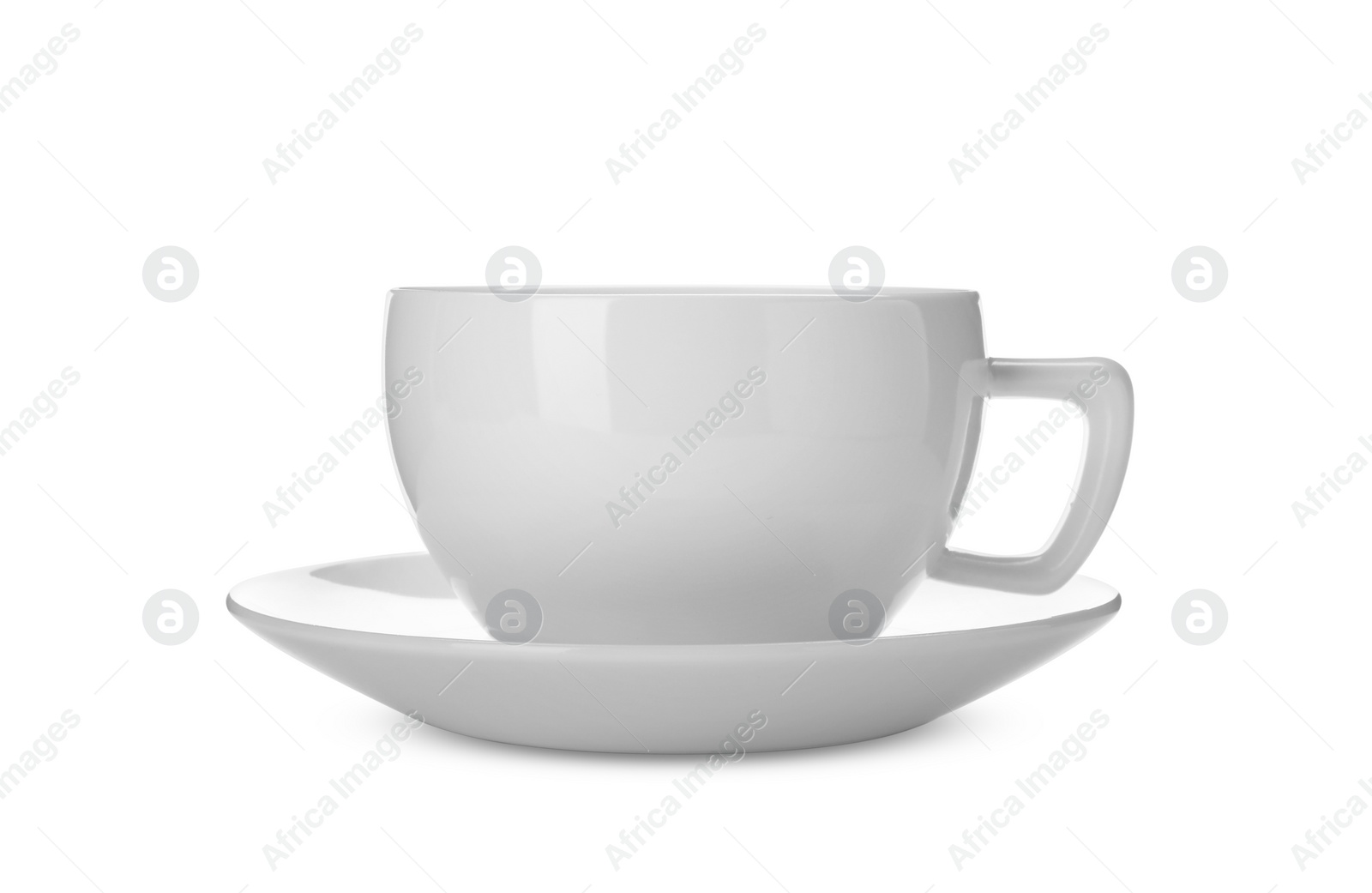 Photo of Ceramic cup isolated on white