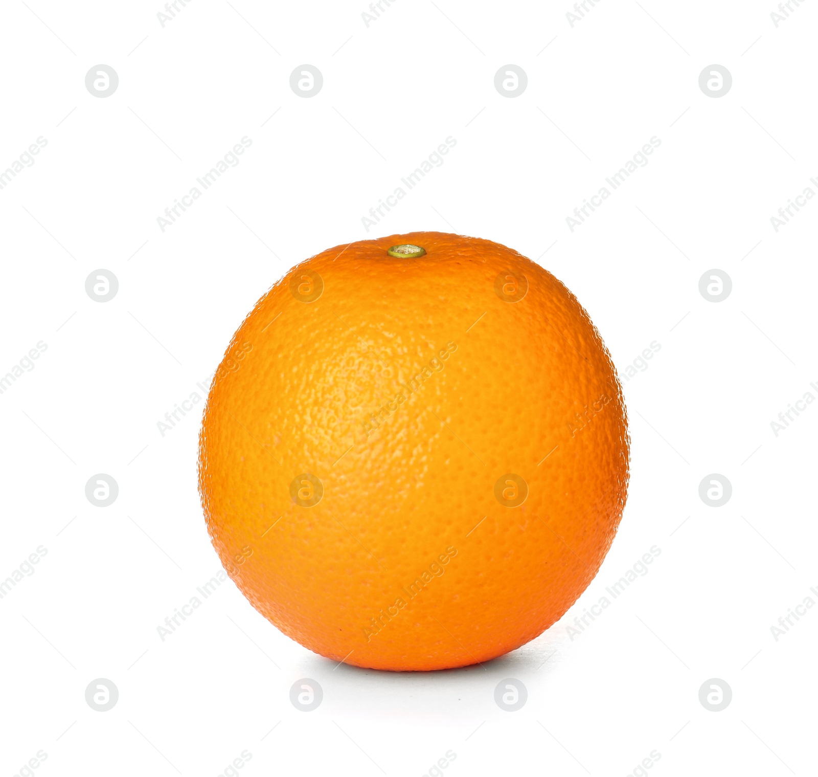 Photo of Fresh ripe orange isolated on white. Citrus fruit