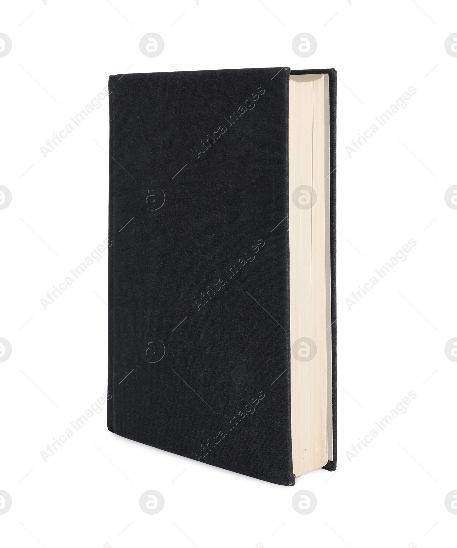 Photo of Closed old hardcover book isolated on white