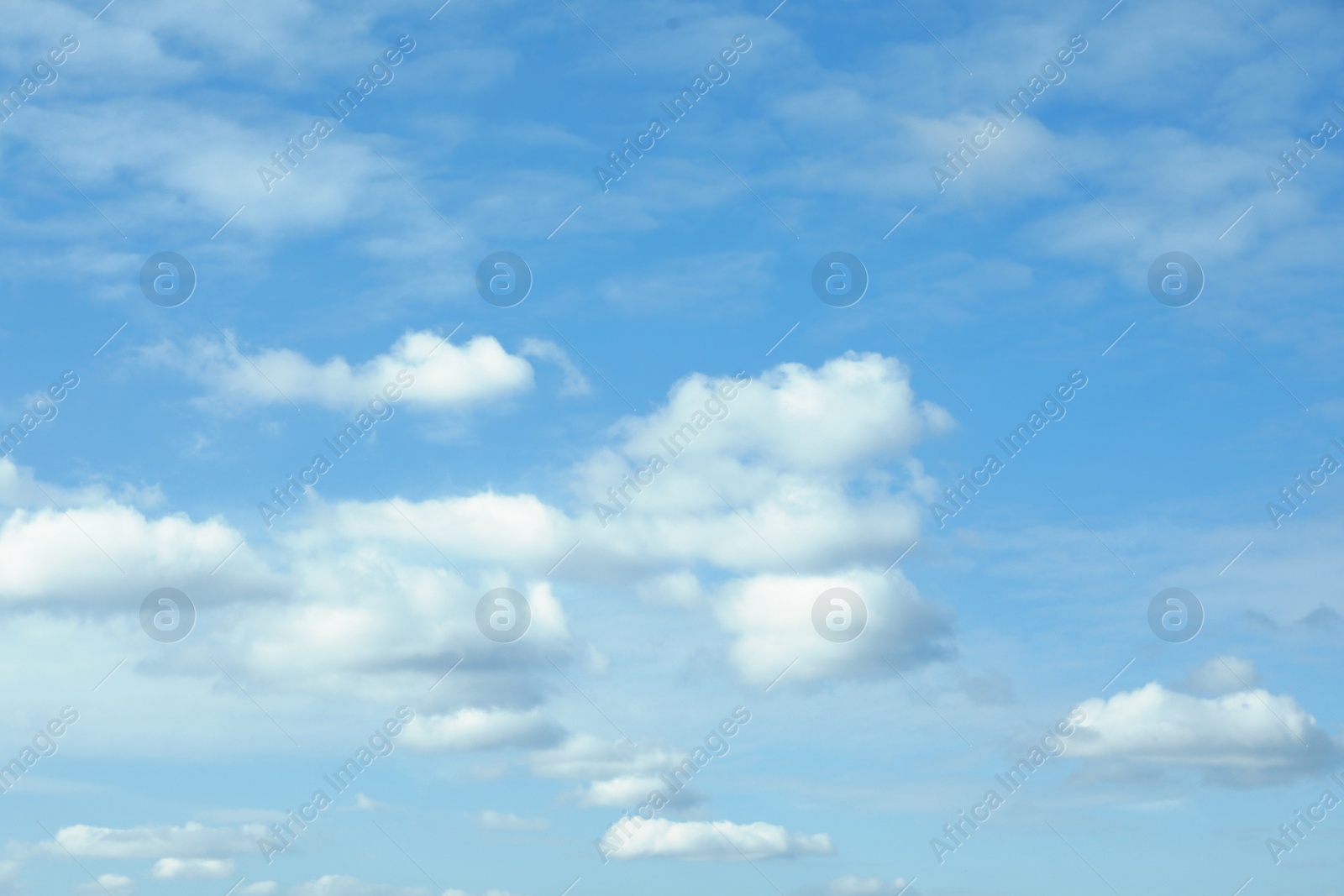 Photo of Beautiful blue sky with white clouds on sunny day