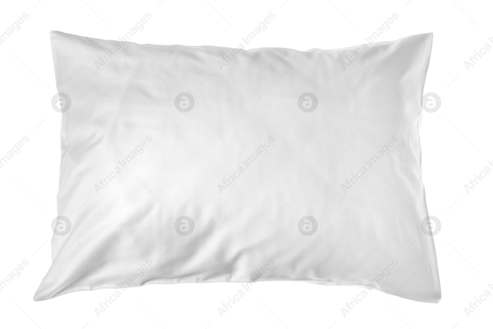 Photo of Blank soft pillow on white background