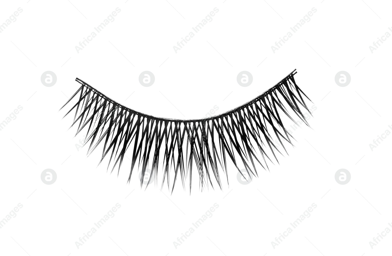 Photo of Fake eyelashes on white background. Makeup product