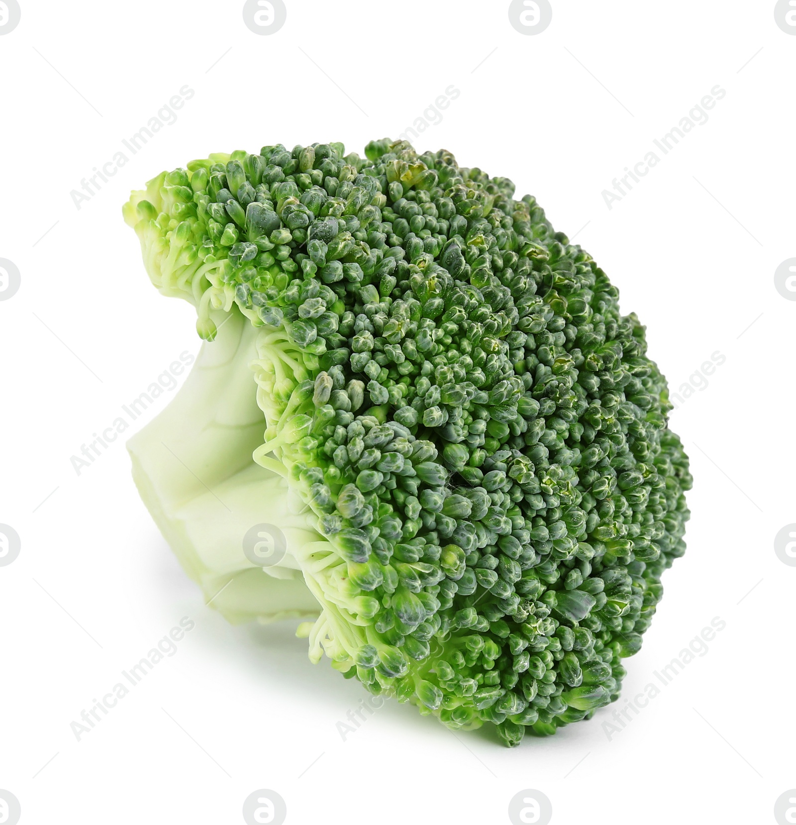 Fresh green broccoli on white background. Organic food Photo of Fresh green broccoli on white background. Organic food