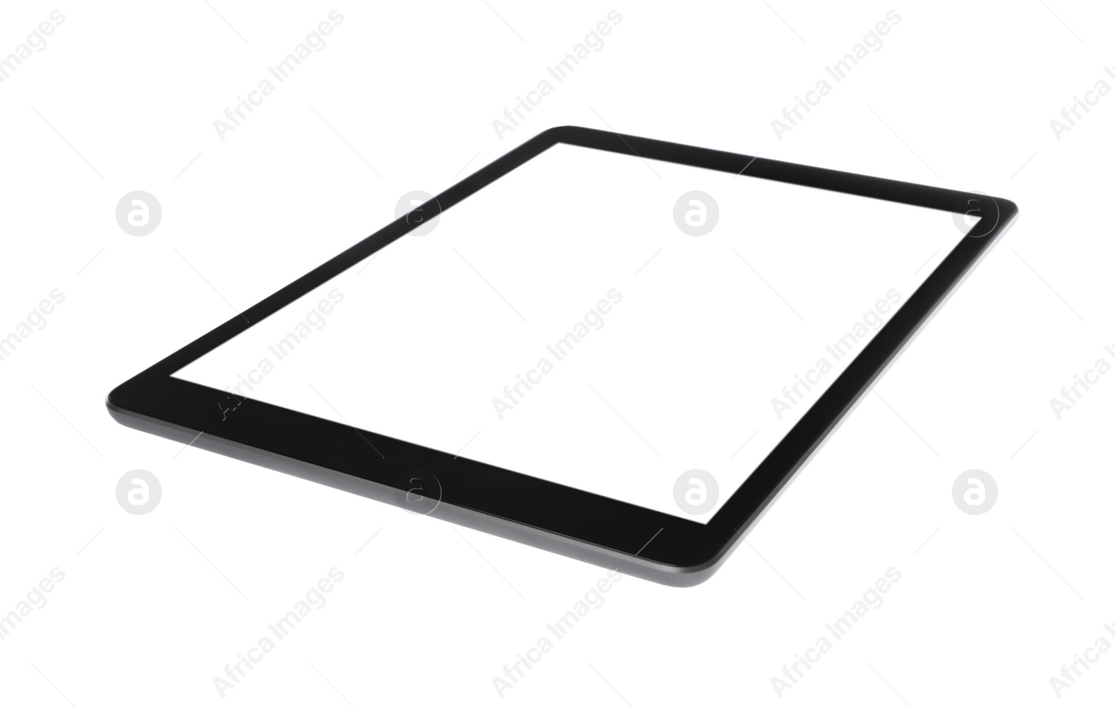 Photo of Tablet computer with blank screen isolated on white. Modern gadget