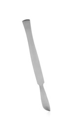 Photo of Surgical scalpel on white background. Medical instrument