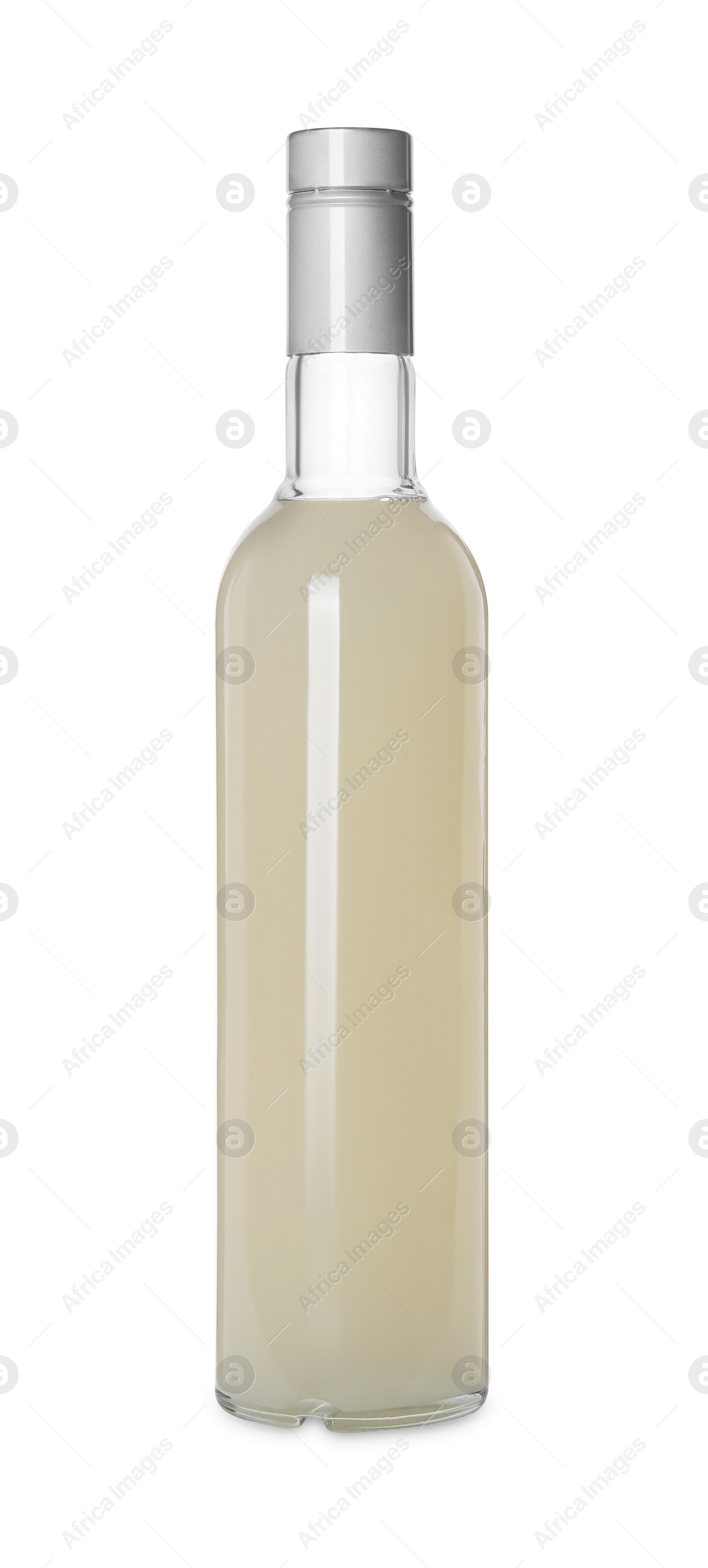 Photo of Delicious syrup for coffee on white background