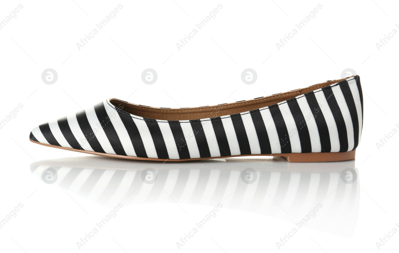 Photo of Female shoe on white background