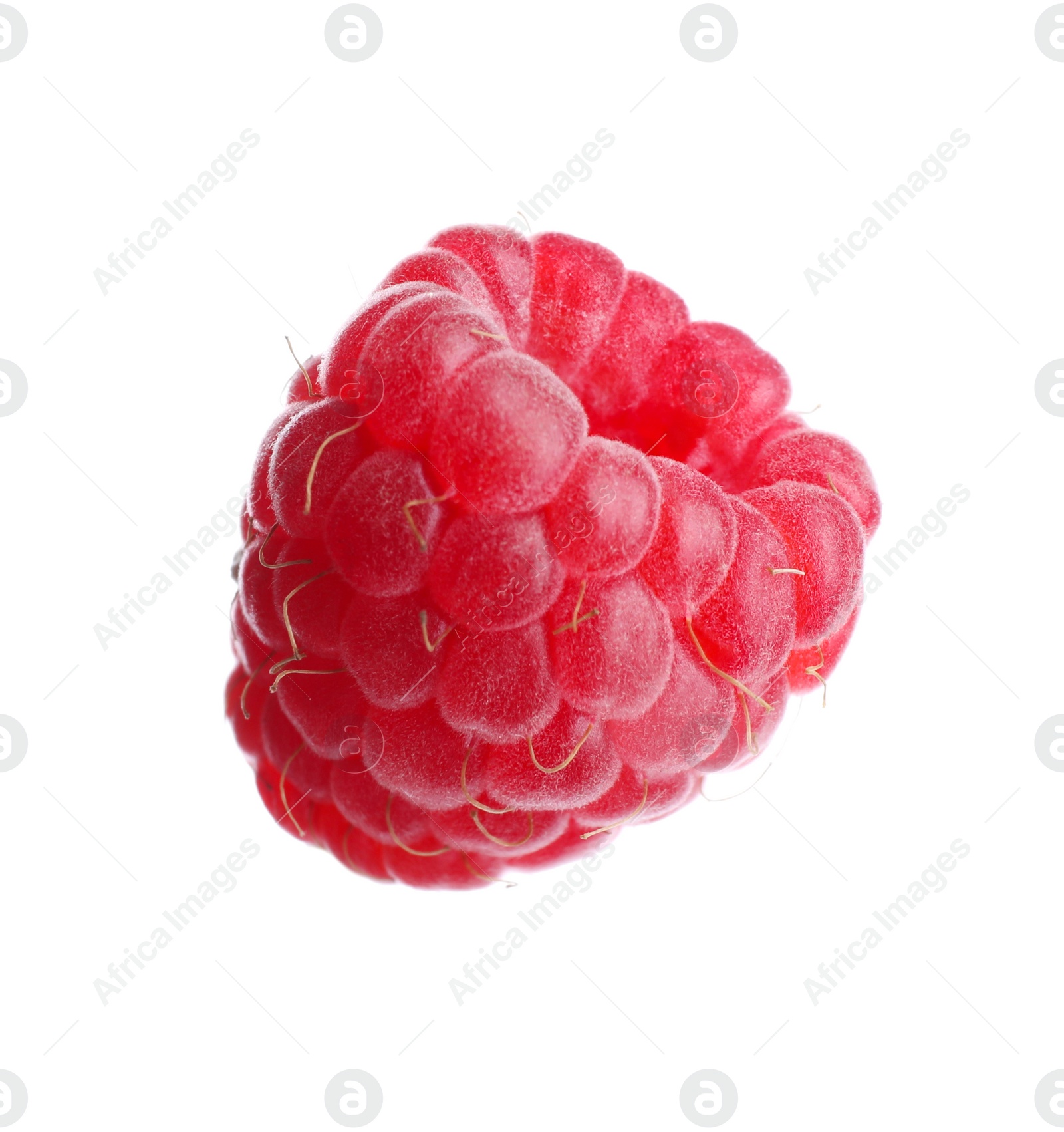 Photo of Delicious fresh ripe raspberry isolated on white