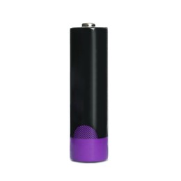 Image of One new AA battery isolated on white