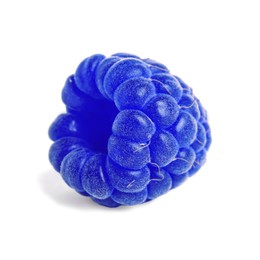 Image of Fresh tasty blue raspberry isolated on white