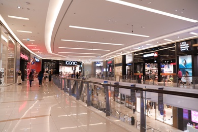 Photo of DUBAI, UNITED ARAB EMIRATES - NOVEMBER 03, 2018: Luxury modern shopping mall
