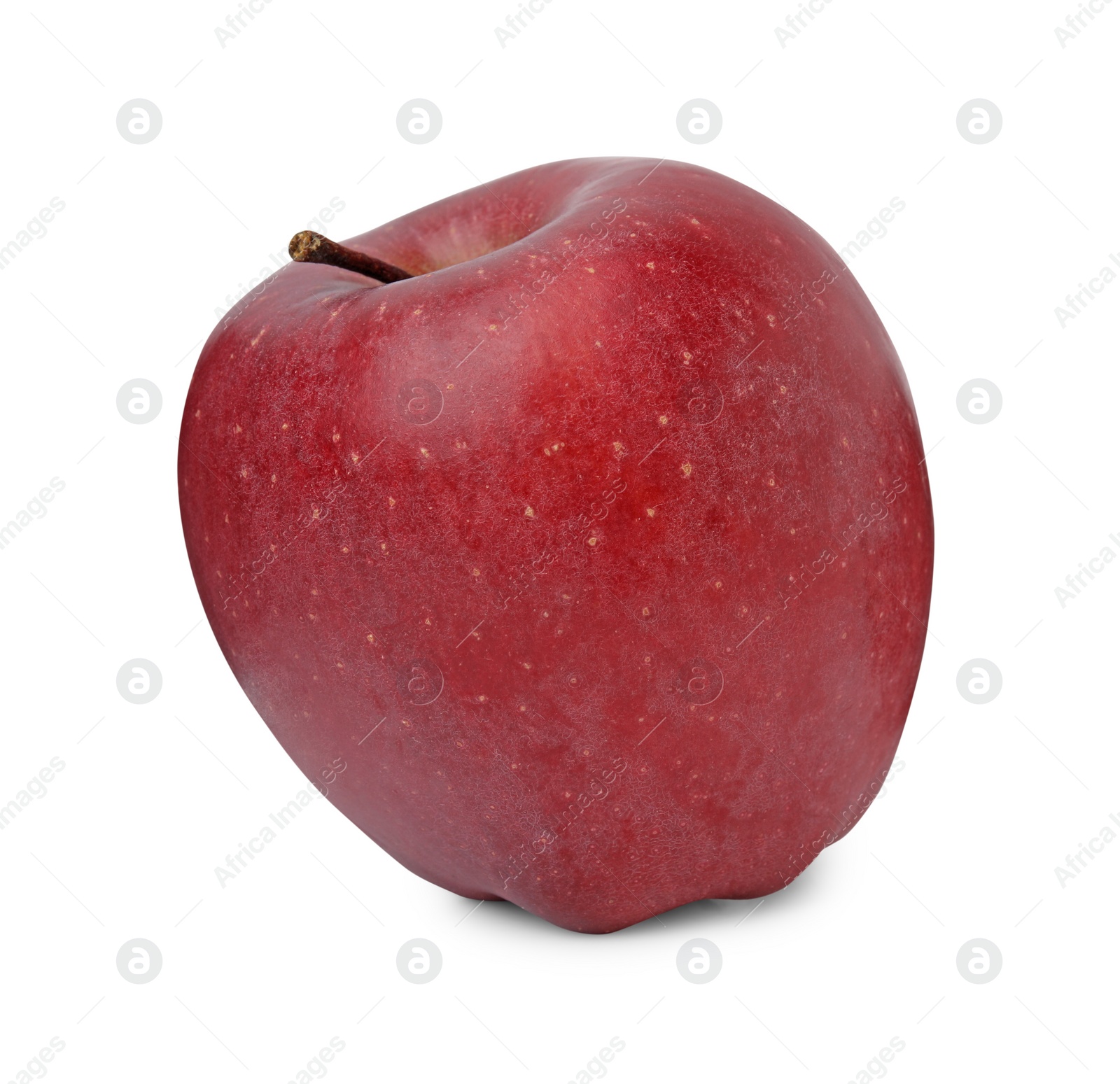Whole ripe red apple isolated on white Photo of Whole ripe red apple isolated on white