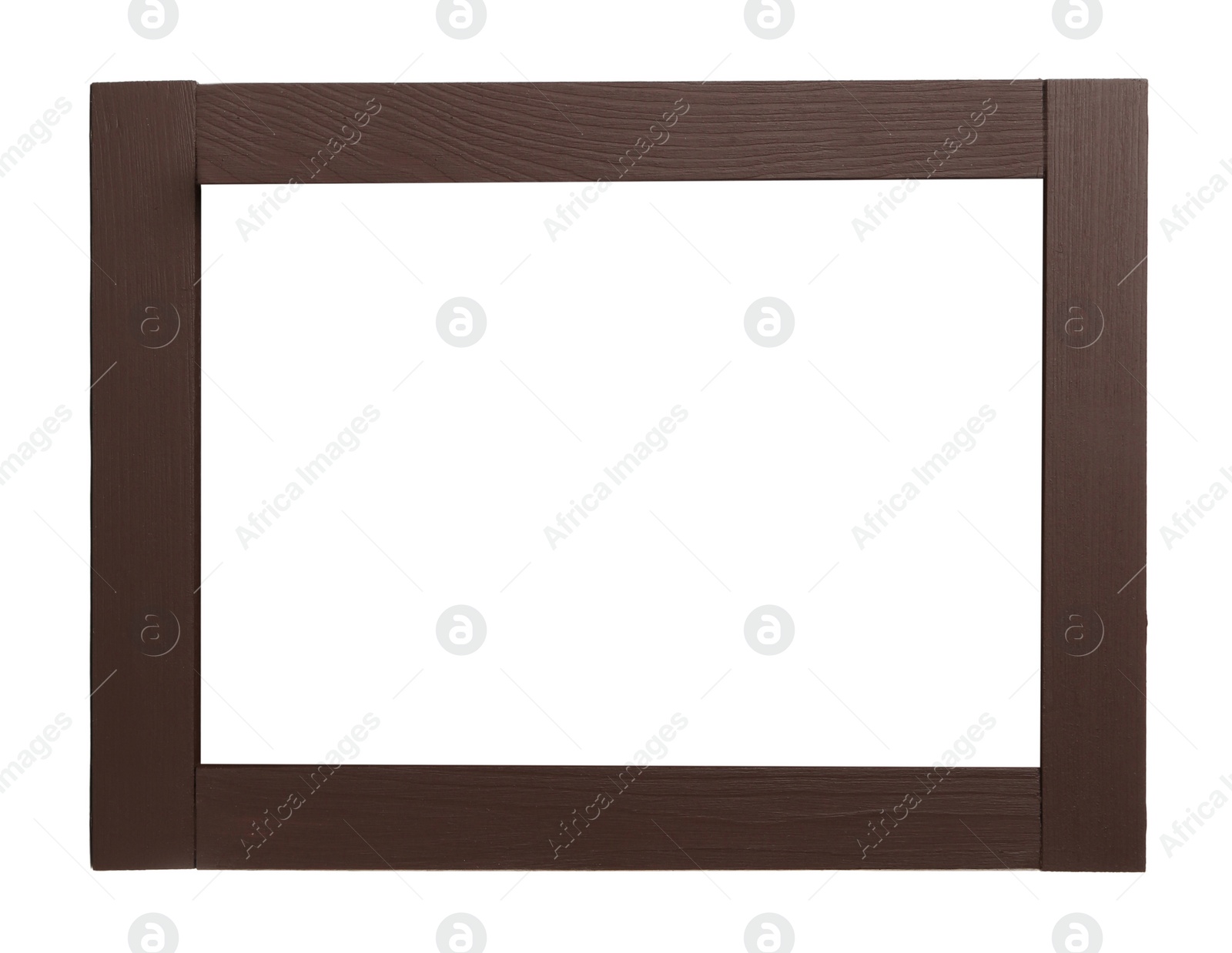 Image of Wooden frame isolated on white. For mirror, photo, picture, painting and others