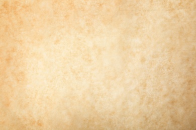 Brown paper bag texture as background, top view