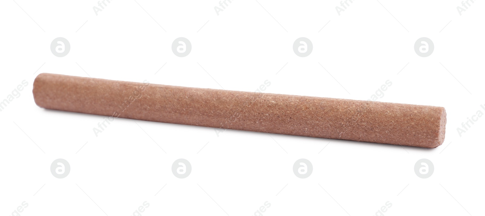 Photo of One aromatic incense stick isolated on white