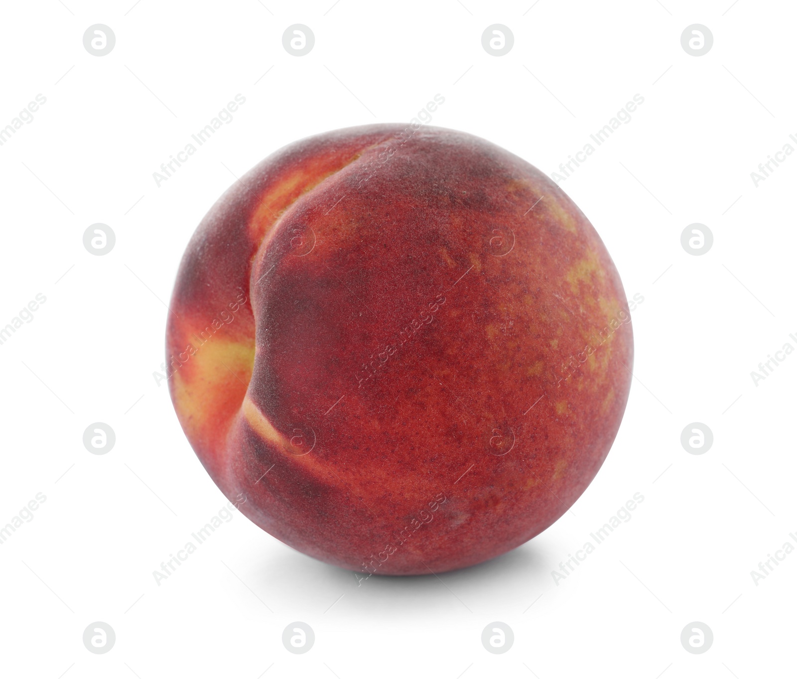 Photo of Delicious ripe sweet peach isolated on white