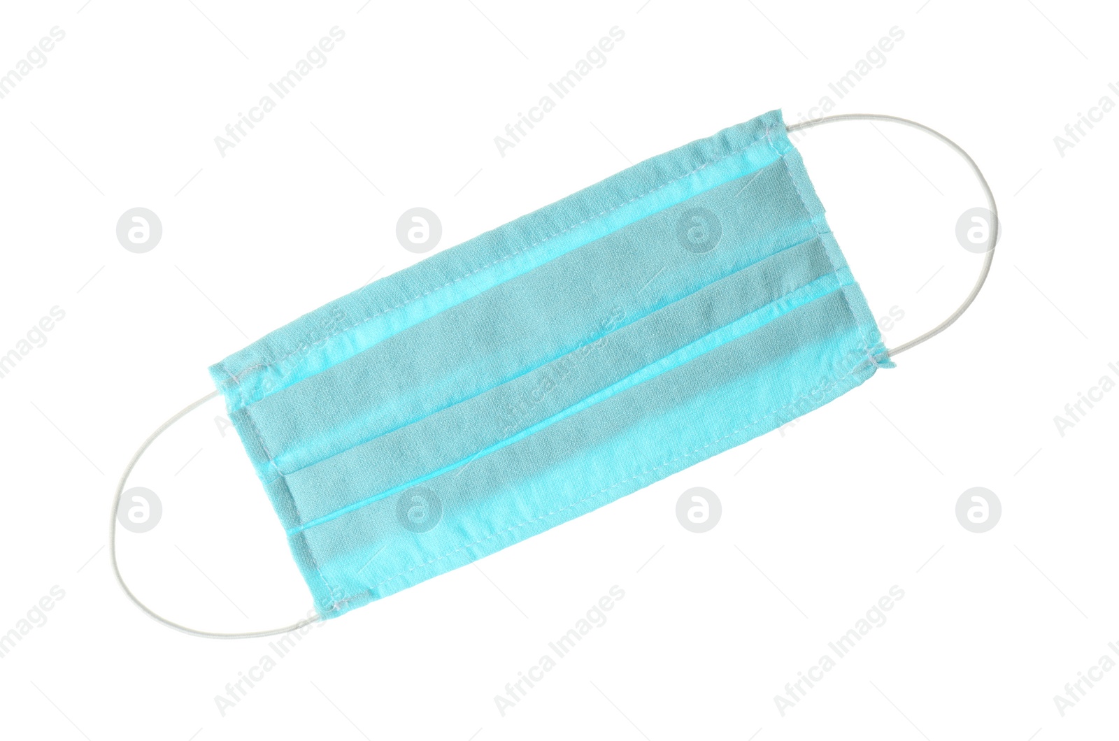 Photo of Homemade protective face mask isolated on white