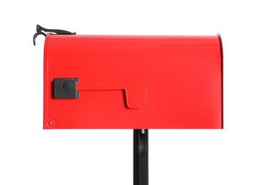 One red letter box on white background